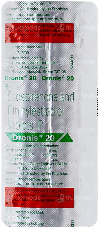 Dronis 20 | Order Dronis 20 Tablet Online at Truemeds