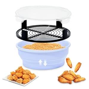 Buy FJNATINH Collapsible Batter Bowl - Mess Free Better Breader Shaker ...