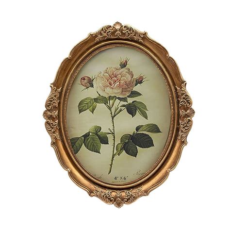 SIKOO Vintage Oval Picture Frame 4x6 Victorian Picture Frame, Gothic ...