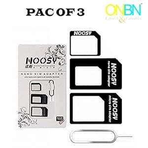 ONBN® NOOSY SIM Card Editor (PAC of 3) : Amazon.in: Electronics