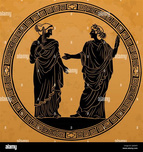 A young man in an ancient Greek tunic with a papyrus scroll in his hand ...