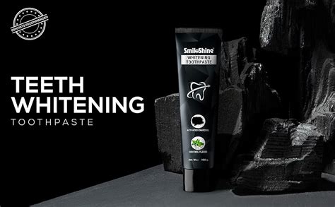 Buy SmiloShine Pack of 2 Charcoal Activated Whitening Toothpaste 100g ...