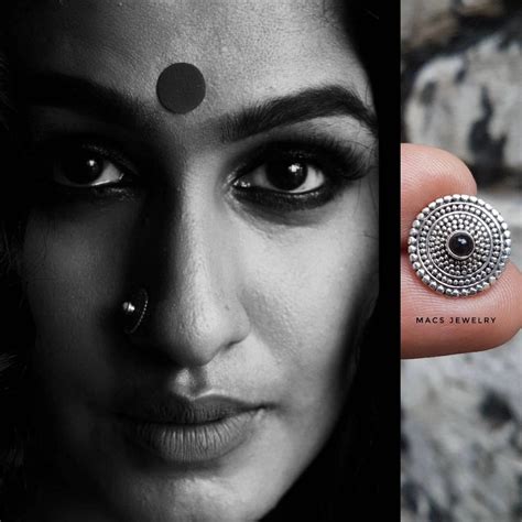 925 Silver Nose Pin|Pure silver latest nose ring online in India |MACS