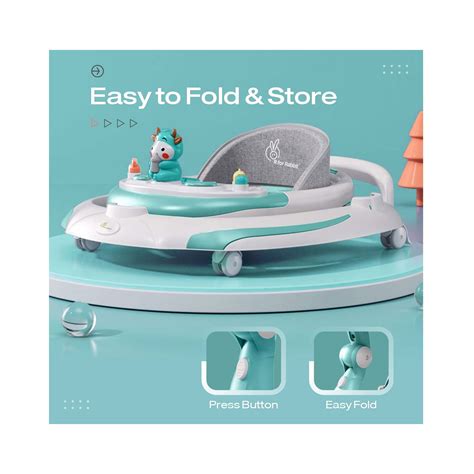 R for Rabbit Little Feet Plus Baby Walker from 6 to 18 Months (Green ...