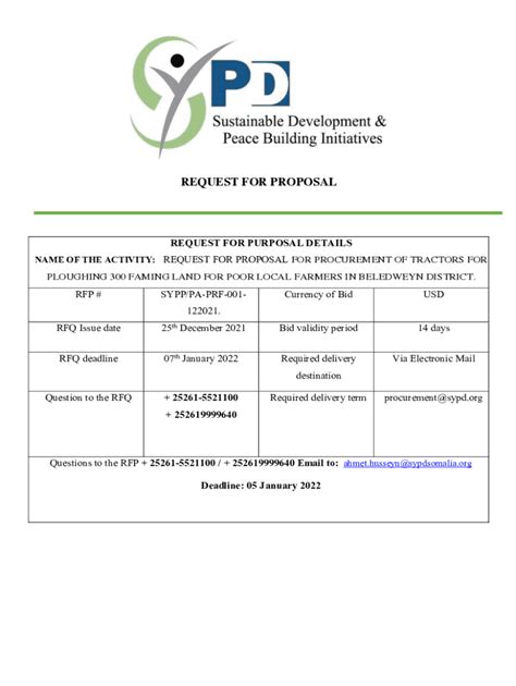 Fillable Online request for proposal (rfp) for the selection of three ...