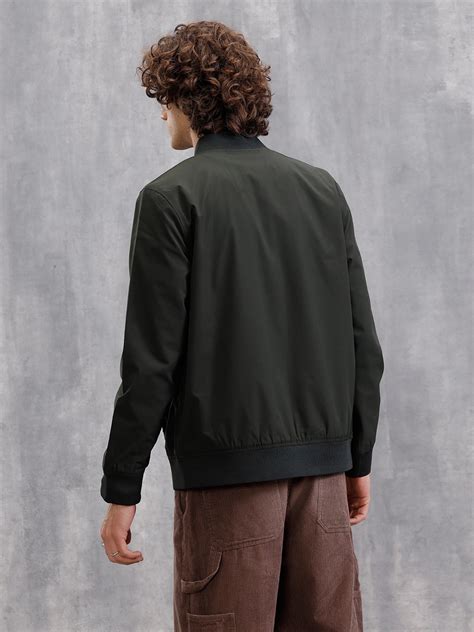 Solid Bomber Jacket | Dark Green – Wrogn