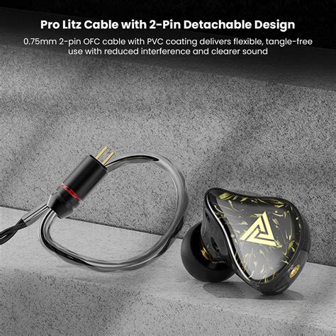 QKZ - Kaiser 10mm Dual Dynamic Driver HiFi In-Ear Monitor Earphones ...