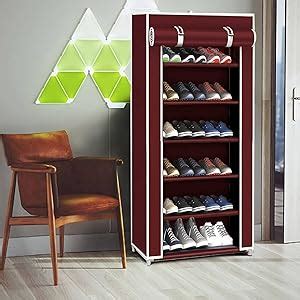 TURBOMAX® Shoe Rack with Shelf, Folding Shoe Rack for Bedroom, Living ...