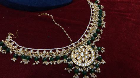 ZEVAR I Traditional Kundan & Pearl Mathapatti Style Maangtika – Zevar