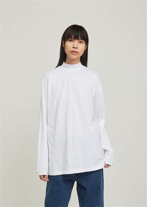 Funnel Neck Long Sleeve Tee by Martine Rose- La Garçonne