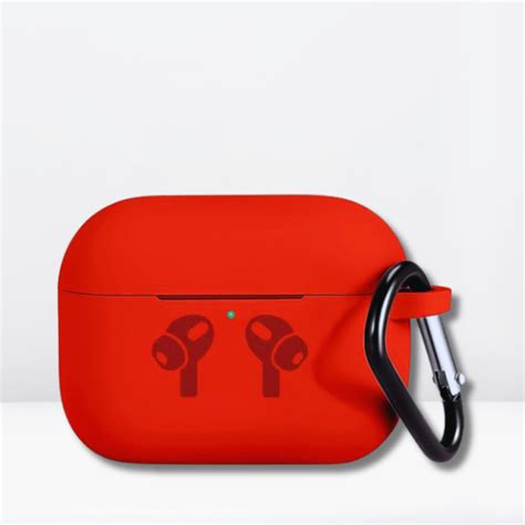Soft Silicone Full Protective AirPods Pro / Pro 2 Case (Red Color ...