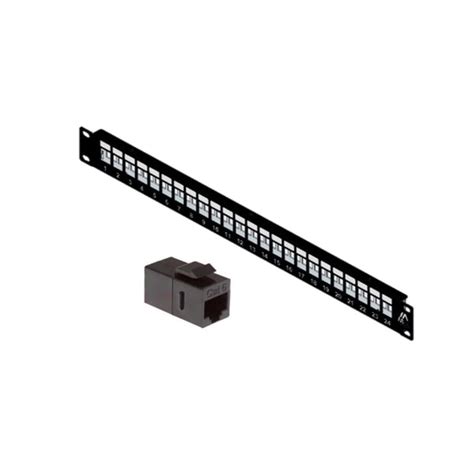 Msys Connect 19" Rack Mount 24 Cat6 Unshielded Coupler Loaded, Straigh ...