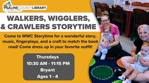 Walkers, Wigglers, and Crawlers Storytime, Mabel Boswell Memorial ...