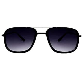 Buy ocnik Rectangular Black sunglasses stylish unisex frame Metal UV ...