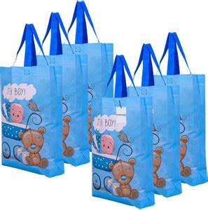 HOMESTIC Reusable Boy-Print Shopping Bag With Handle|Baby Shower Bag ...