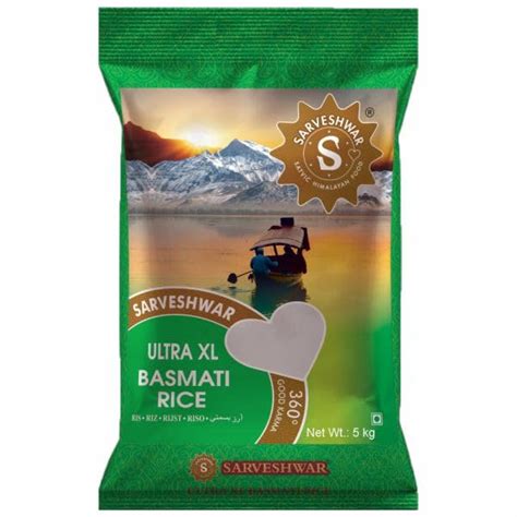 SARVESHWAR Sarveshwar Ultra XL Basmati Rice - Extra Long Grains (5kg ...