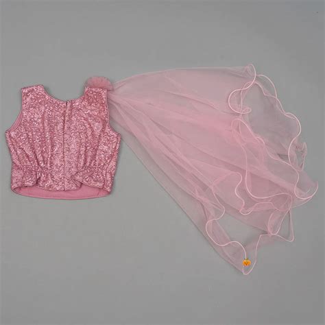 Buy Onion & Sky Blue Sequin Net Girls Lehenga Choli – Mumkins