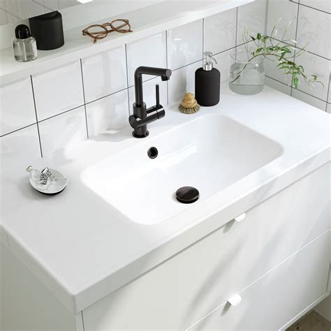 HAVBÄCK / ORRSJÖN wash-stnd w drawers/wash-basin/tap, white, 102x49x69 ...