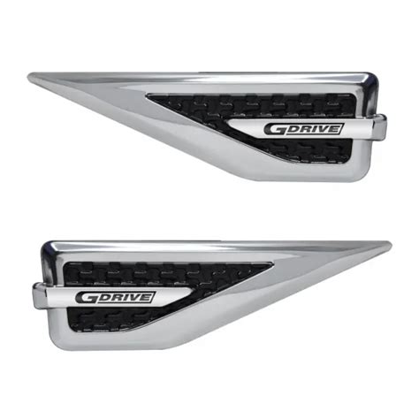 GFX G Drive Side Vent Air Flow Chrome Plated Sticker - Fury