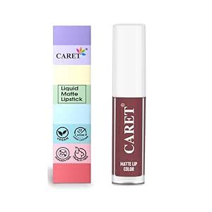 Buy Caret's Vegan & Super Pigmented Liquid Matte Lipstick (Brown Shade ...