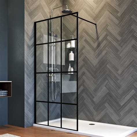 Buy ELEGANT Single Panel Shower Door, Walk-in Glass Shower Enclosure ...