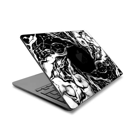 Spiderman Web Black MacBook Air 13 M3 2024 Laptop Skin