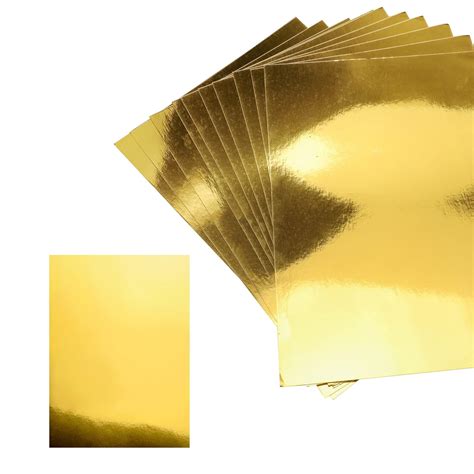 KEJJNYER 150 Pack A4 Gold Metallic Paper Sheets, Gold Foil Mirror ...