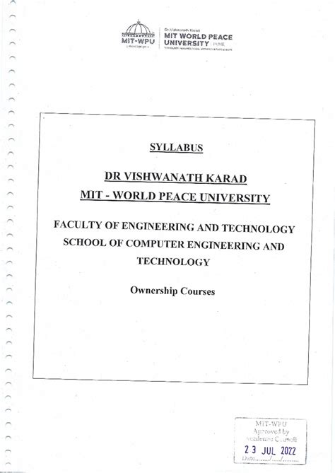 AI ML Syllabus - Engineering - Studocu