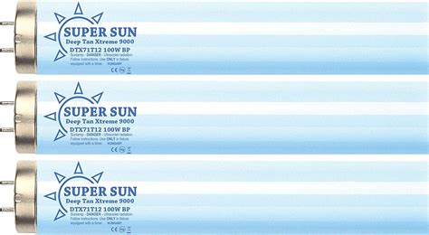 Buy Super Sun Deep Tan Xtreme 9000 F71T12 100W Bipin Twisted Tanning ...