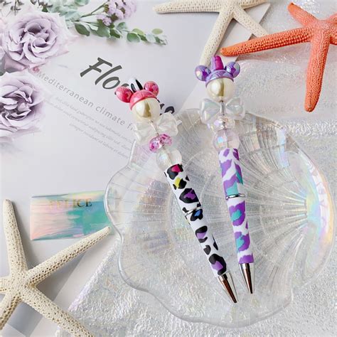 mouse pearl leopard custom ballpoint pen | felice