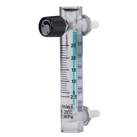 Acrylic Air Gas Flowmeter,LZQ-5 Flowmeter 2.5-25LPM Flow Meter with ...