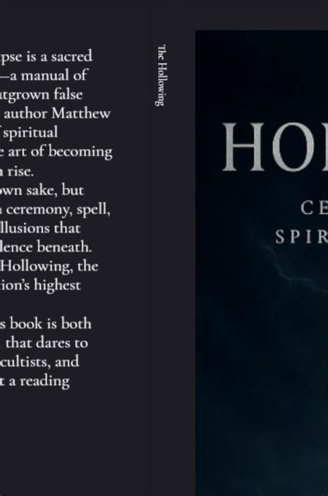 The Hollowing: Ceremonies of Spiritual Collapse (Apophis Magick Series ...