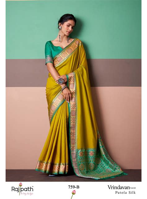 Rajpath Vrindavan Silk Vol 3 Patola Silk Party Wear Saree Collection