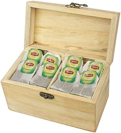 ZYNTIX Tea Box Storage Organizer Taller Size Holds 24 Standing Or Flat ...