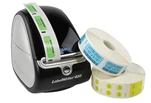 Diversified Biotech DTCR-1000-Y Direct Thermal Cryo-Tags Label, 0.50 ...