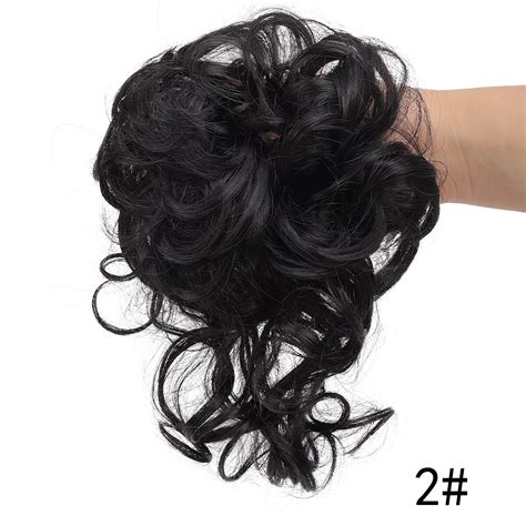 2pcs Women's Girls' Hair Ties Scrunchies Wigs Messy Bun Hair Piece 2 ...
