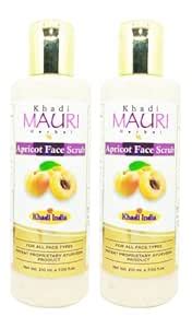 Buy Khadi Mauri Apricot Face Scrub - Pack of 2 Scrub (420 ml) Online at ...