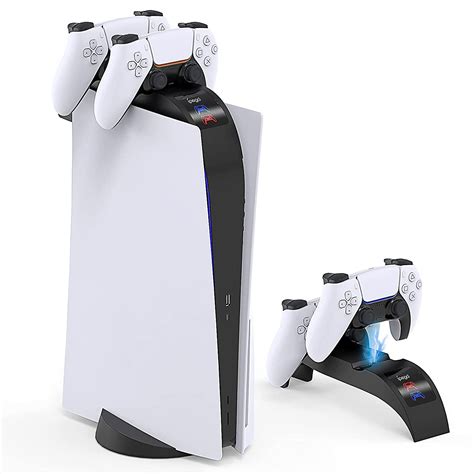 Controller Charging Station for PS5, Console Top Charger Dock for ...