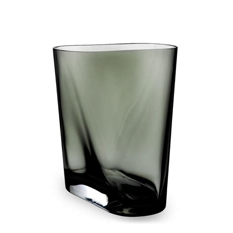 Shop Nude Inca Smoke Grey Stylish Vase | Small Glass Flower Pot - Vase ...