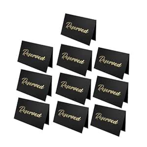 Jazzy Pearls®® 10Pcs Reserved Seating Card Placeholders for Gatherings ...