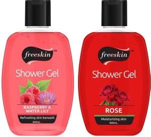 Free Skin Raspberry Water Lily and Rose Shower Gel, 400ml each ...