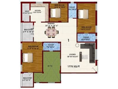 KTVR Srinivas Apartments in R S Puram, Coimbatore: Price, Brochure ...