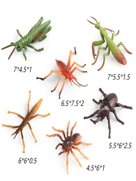 12pcs/Set Medium-Sized Insect Animal Model-Spider, Butterfly, Bee, Ant ...