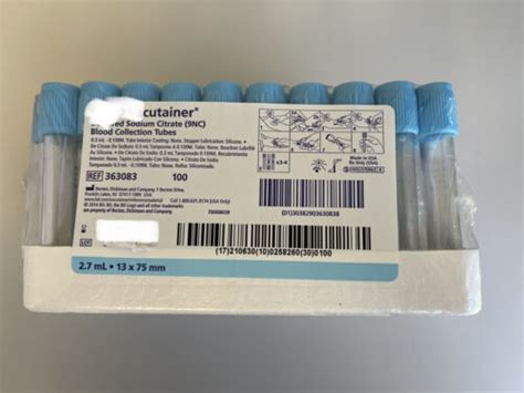 BD- Vacutainer Sodium Citrate Blood Collection Tubes India | Ubuy
