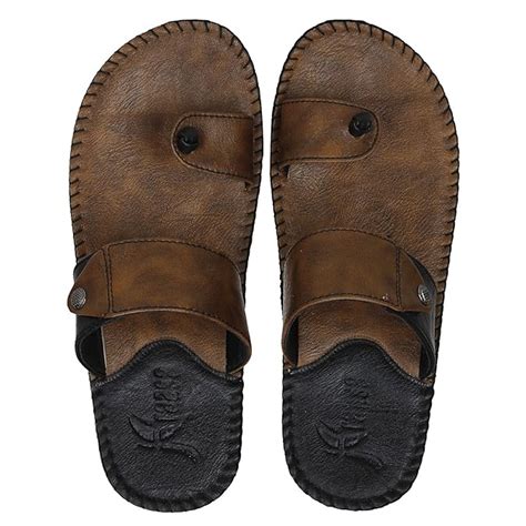Buy Kraasa Men Synthetic Leather Slipper for Men | Flip Flops | Chappal ...