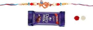 VR Creatives Om Rakhi for Brother with Chocolate and Roli Pooja Tika ...