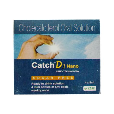 Catch D3 Nano 60K Sugar Free Solution 5 ml Price, Uses, Side Effects ...