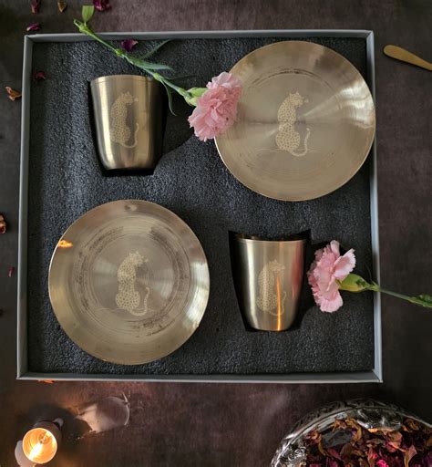 Classic Gift Set Kansa - Bagheera Duo Snack Set (4 Pcs) – Kaunteya