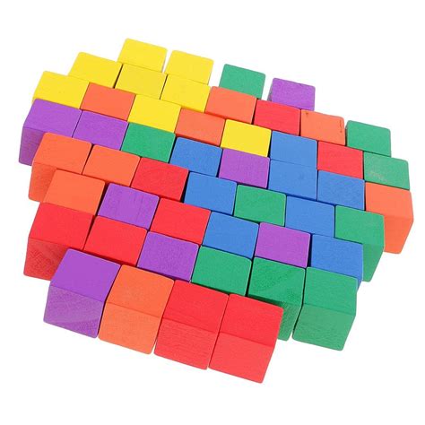 Wooden colourfull Cubes | Smooth colourfull Cubes for Playing as ...