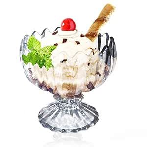 Buy Pure Source India Crystal Clear 150ml Capacity Glass Dessert Ice ...